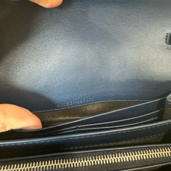 SOLD !!!! Gucci Velvet Crystal GG Monogram Mini Dionysus Chain Wallet - Picture 6 of 6